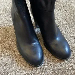 Free People | Shoes | Free People Dakota Tall Black Leather  FREE PEOPLE DAKOTA OVER-THE-KNEE TALL BOOTS (BLACK) main image 0